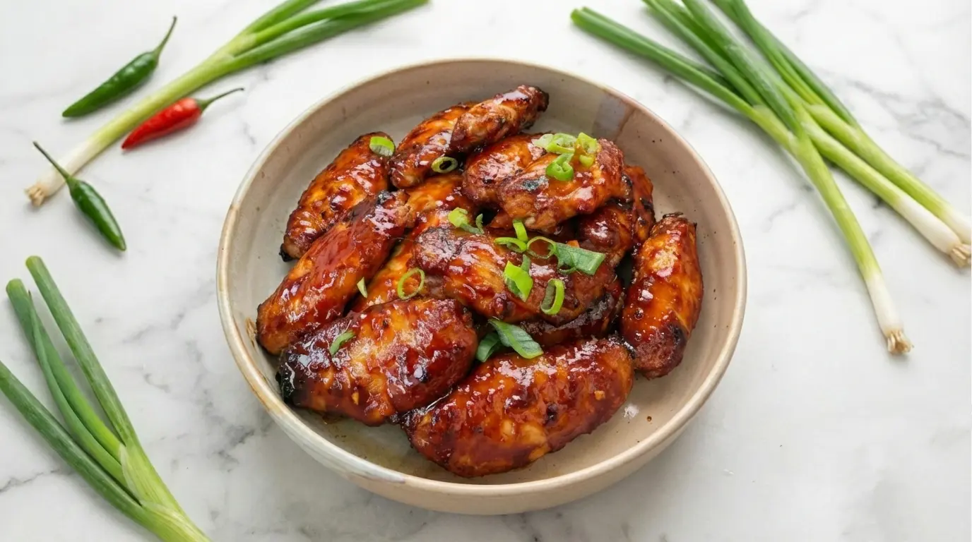 Korean Style Sticky Chicken: Gochujang Glazed