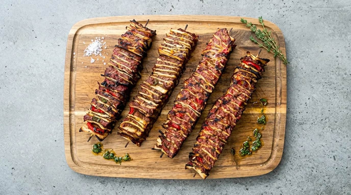 Tortilla Beef Kebabs