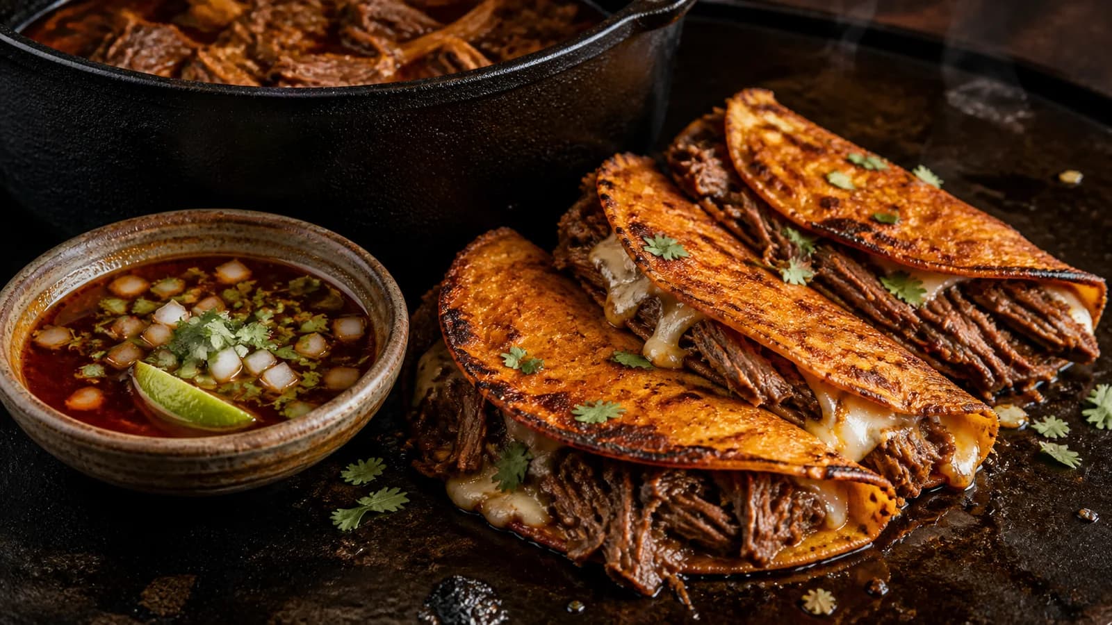 Birria, quesabirria and consommé explained