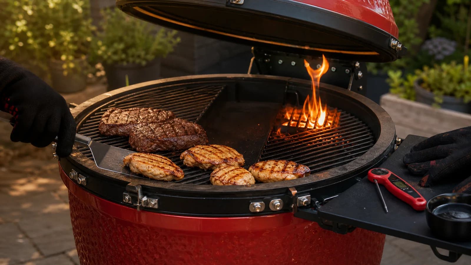 Solve BBQ problems: sticking, flare-ups and heat